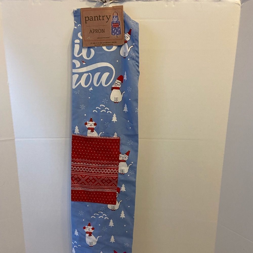 Cat Christmas apron‎